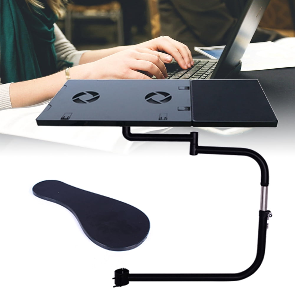 Multifunctoinal Full Motion Desk Edge/Table Side/Chair Leg Clamping Mouse  Pad/Keyboard Tray Holder Laptop Desk Notebook Stand
