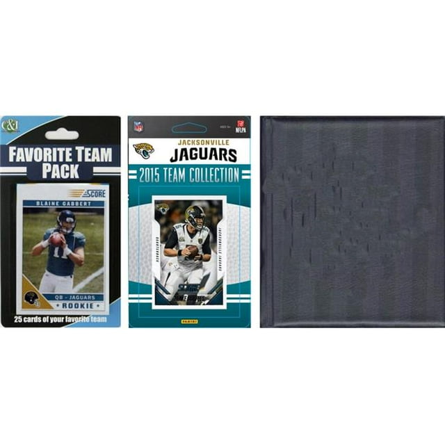 CandICollectables 2015JAGSTSC NFL Jacksonville Jaguars Licensed 2015 Score Team Set & Favorite Player Trading Card Pack Plus Storage Album