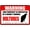 Warning Sign 2, variant on Warning Tin Sign Warning This Property Is Protected By A Highly Trained Eagle - 8"x12" Retro Vintage Metal Wall Decor for Home Road Garage