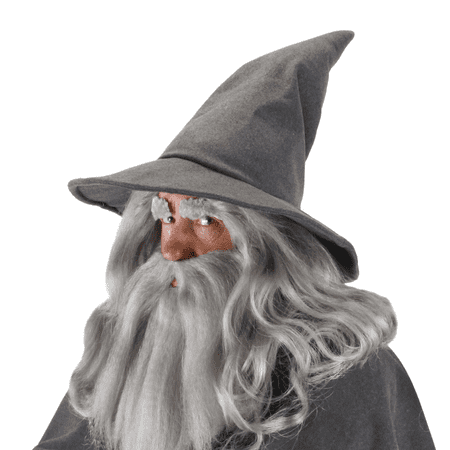 Gandalf Wizard Hat Adult Lord Of The Rings Hobbit Grey Sorcerer Quality Licensed