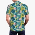 thumbnail image 6 of Wukai Tropical Floral Men’s Polo Shirts,Quick-Dry Athletic Shirt,Classic Fit Shirts-4X-Large, 6 of 8