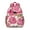 Rose-red-10, variant on Watercolor Small Floral Pattern Backpack Adjustable Padded Straps and Chest Strap Lightweight Durable School Backpack for and