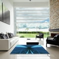 thumbnail image 6 of Ahgly Company Indoor Square Patterned Deep Sky Blue Area Rugs, 7' Square, 6 of 6