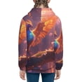 thumbnail image 6 of Kdxio Fantasy Bird Illustration Pattern Kids Boys Girls Zip Up Hoodie 3D Printed Hooded Sweatshirt Hoody Coat with Pocket 7-12 Y-Medium, 6 of 6