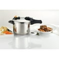TFal ExpertPro Stainless Steel 6.3 Quart Induction Compatible Silver Pressure Cooker