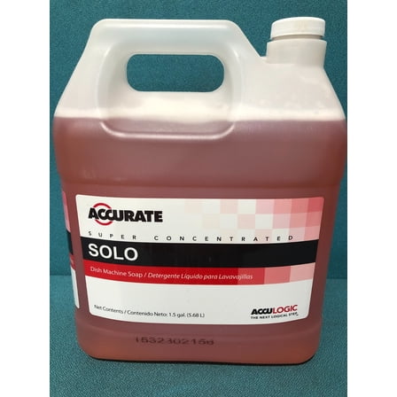 Acculogic Solo Automatic Dishwashing Detergent Dish Machine Soap 1.5 gal.