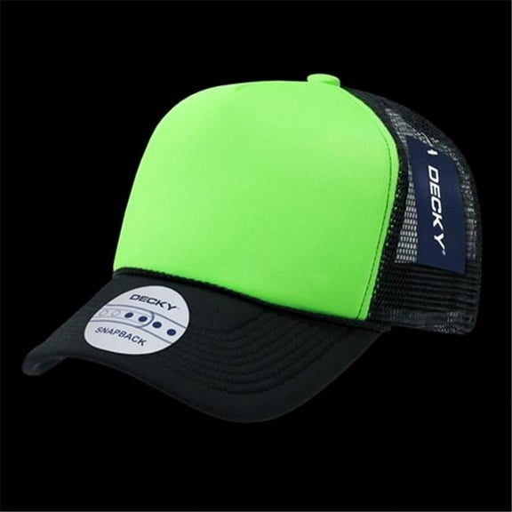 Two Tone Neon Trucker Caps, Green
