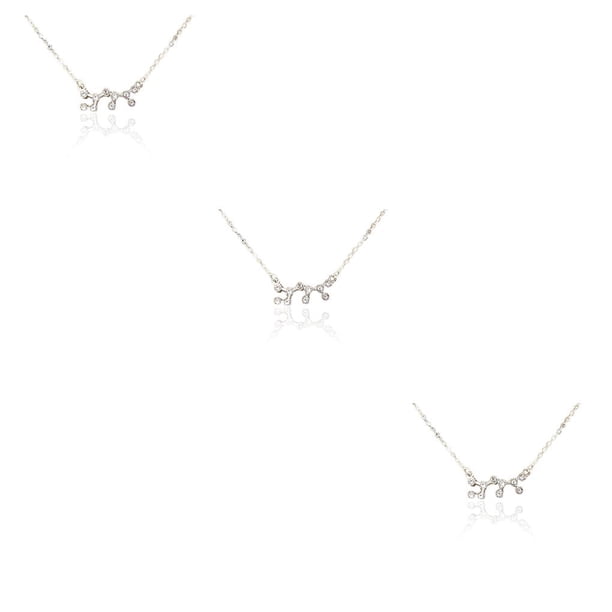 Sonducket Ins Constellations Theme Amistad Collar Rhinestone Delicado Colgante para Lover Festival Gifts Sagittarius Silver Type1 NO1 Sonducket CBP222212
