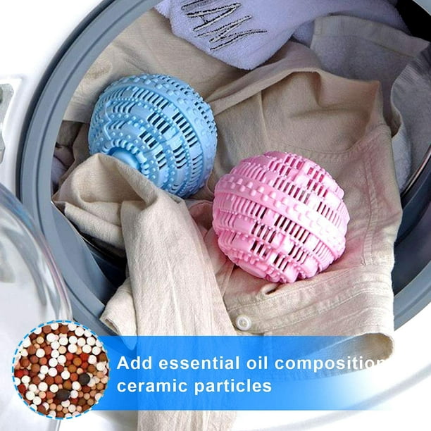 Boules de lavage, boule de lavage écologique réutilisable, boule de lessive  naturelle, antibactérienne et durable, boule de lessive écologique pour  machine à laver 