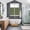 Green, variant on Vintage Flower Kitchen Curtains Window Panels, Green Spring Floral Leaves Pastoral Birds Plants Insulated Window Treatment Curtain, Grommet Curtains for Bedroom/Living Room, 2 Piece 52"Wx72"L