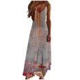 thumbnail image 2 of Qiopertar Mode Femmes Été Décontracté Robe Longue Sans Manches Col en V en Solde Livraison Gratuite à Moins de 5$ jusqu'à 90 % de Réduction, 2 of 5