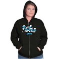 thumbnail image 3 of Smurfs Characters Retro Squad Goals Zip Up Hoodie Men's Women's Brisco Brands M, 3 of 6