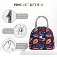 thumbnail image 4 of Disketp American With Lips Bolsa Térmica para Almuerzo, Lonchera con Abertura Amplia y Gran Capacidad, Organizador Reutilizable para Mujeres, Hombres y Adultos, 4 of 6