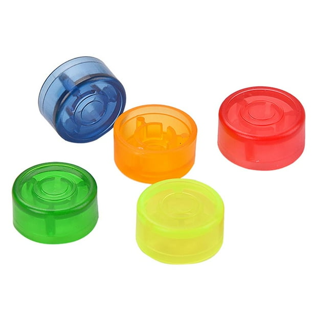 Casquillo De La Protección Del Casquillo Del Clavo Del Pie 5pcs Para Las Piezas Del Pedal Del De La Guitarra - Azul Rojo Naranja , se describe Azul Rojo Naranja Verde