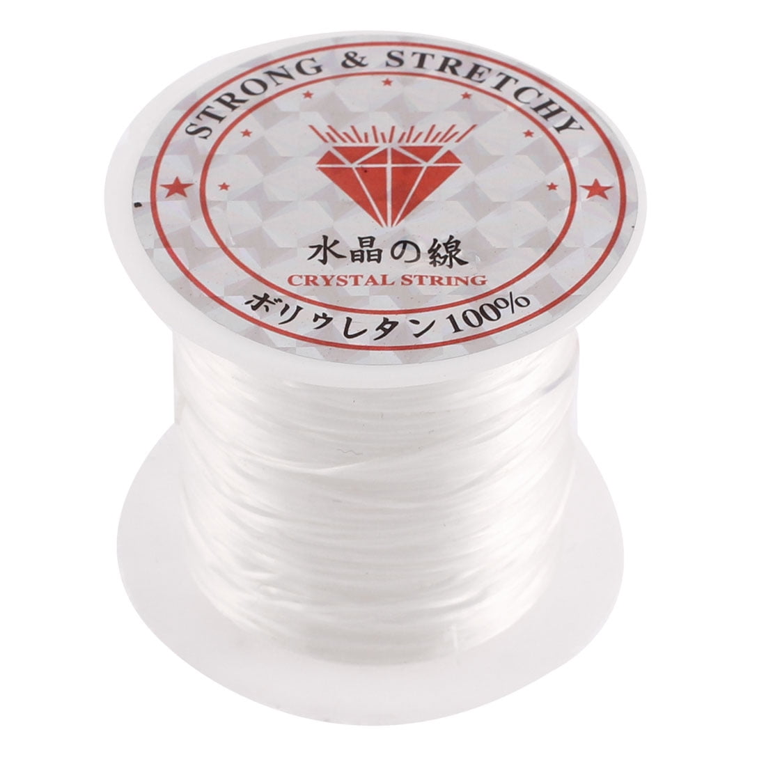 Unique Bargains 10M Jewelry Bracelet Stretchy Elastic Beading Thread String Cord White