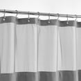 thumbnail image 2 of Awesome Home Waffle Weave Shower Curtain with Snap-in Liner 12 Hooks Included 36"Wx72"L - Grey, 2 of 5