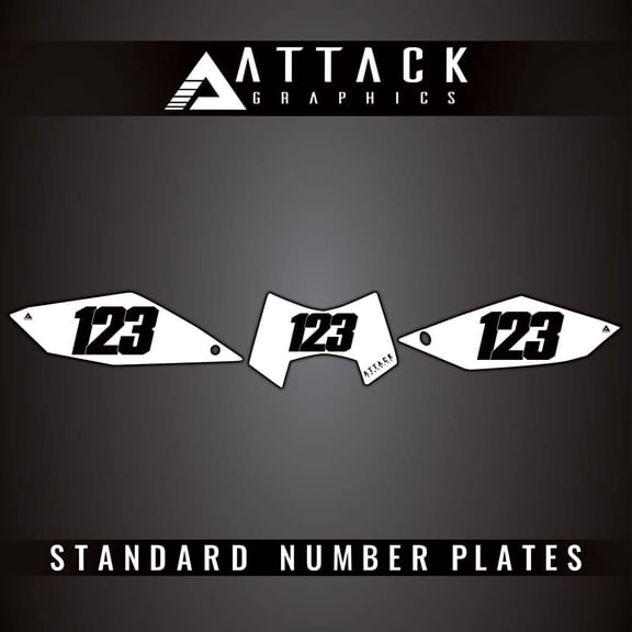Attack Graphics Number Plate Backgrounds for KTM 690 Enduro 2009