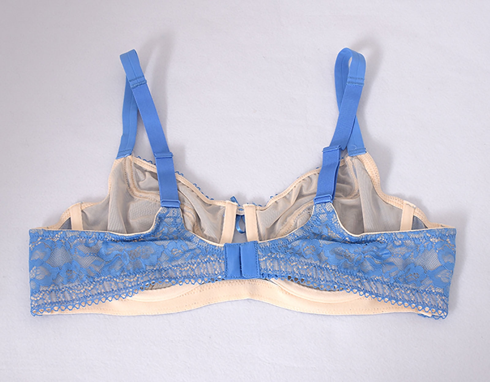 YWDJ Breast Feeding Bras for Women Women Plus Size Seamless Push Up Lace Sports  Bra Comfortable Breathable Base Tops Underwear Blue 95C 