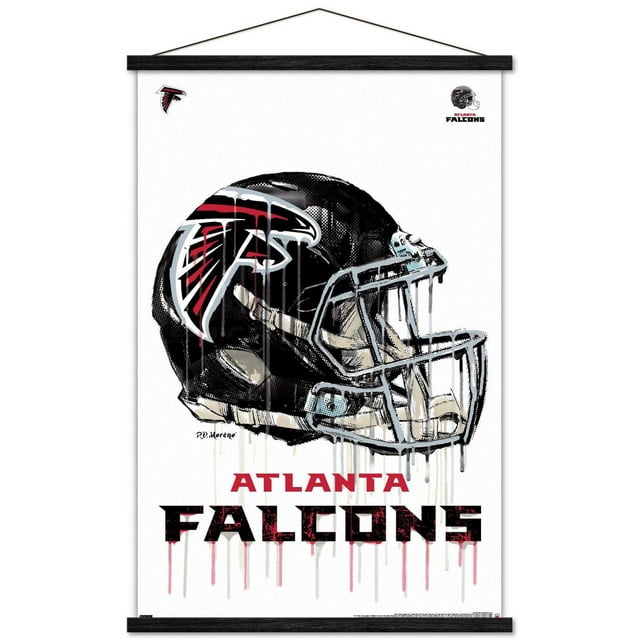 NFL Atlanta Falcons - Drip Helmet 20 Wall Poster, 22.375" x 34"