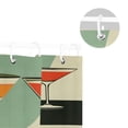 thumbnail image 5 of Yayeee Shower Curtain with Hooks 72"x72" Waterproof Fabric Bathroom Hanging Decor, Red Glasses, 5 of 5