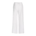 thumbnail image 4 of Celmia Womens Pants Vintage Drawstring Wide Leg Flared Casual Palazzo Trousers, 4 of 7