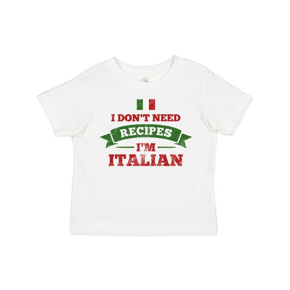 Inktastic No Recipes I'm Italian Boys or Girls Toddler T-Shirt