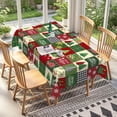 thumbnail image 4 of Lfeey Christmas Tablecloth 60x102 Inch, Xmas Wipeable Table Covers for Party Dinner Home, 4 of 5