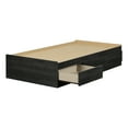 thumbnail image 2 of South Shore Fynn Twin Mates Bed with 3 Drawers, in Gray Oak, 2 of 12