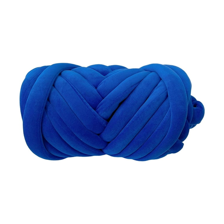 Chunky Yarn Super Soft Chunky Tube Yarn for Arm Knitting Crochet Blanket  Pet Bed Blue