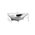 thumbnail image 3 of Modern Day Accents 3634 Ojo Large Silver Eye Shape Bowl, Fruit Bowl for Kitchen Counter, Home Decor, Decorative Bowl, Table Decor, Kitchen Island, Fruit Holder, 15" L, 3 of 3