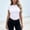 A05-White, variant on ZORYEVY Workout Womens T Shirts Basic Gym Thin Summer Slim Fit Tops for Women Stretch Solid Color Short Sleeve Crew Neck Casual Tops