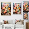 thumbnail image 4 of Designart "Peach Green Cactus Representation Colorfuled Acrylic V" Floral & Botanical Floater Framed Canvas Wall Art, 4 of 7