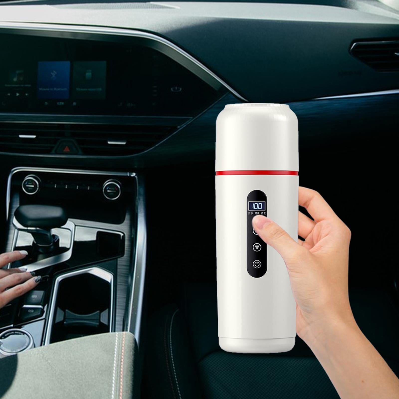 Fiocias Car Heating Travel Cup Car Electric Kettle Car Cup Warmer 12V/24V Car Heated Mug Style C