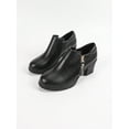 thumbnail image 6 of Women's Chunky Block Heels Pumps Comfortable Slip-On Heeled Loafers Dress Work Shoes For Office Business, 6 of 7