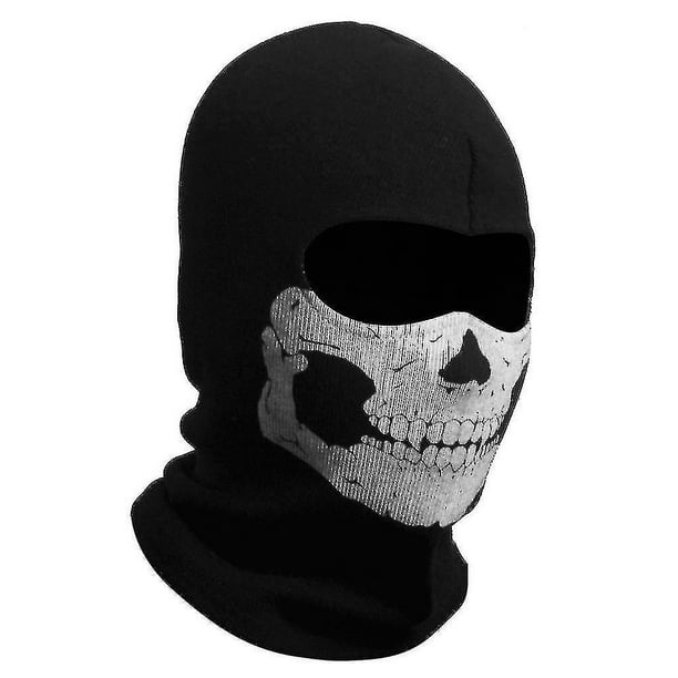 1pc Call Of Duty Mw2 Ghost Skull Pattern Game Mask Cosplay Costume Accessory