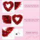 thumbnail image 4 of Xihbxyly Guirnalda de San Valentín con Luces Led Brillantes, Decoración Colgante Roja para Interiores y Exteriores, Fácil de Colgar, Ideal para Bodas, Compromisos y Fiestas, Tamaño 30 X 30 Cm., 4 of 7