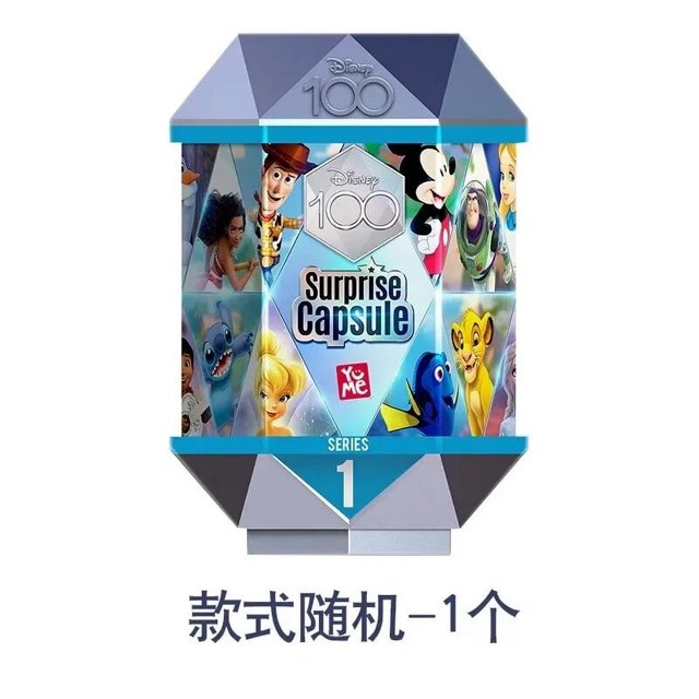 Figuras originales de Disney del 100. ° aniversario, caja ciega de Anime, figuras de princesas de Mickey Disney, regalo de Navidad Kawaii de Pvc para niños, juguetes