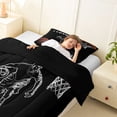 thumbnail image 4 of Erosebridal I Love Basketball Twin Comforter Sets, Sport Bedding Set for Men and Boys, Black Reversible 2-Piece, 1 Comforter and 1 Pillowcase, 4 of 6