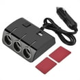 thumbnail image 3 of 3 Way Car  Lighter 3 Way Auto Car  Lighter Socket Splitter Dual USB Charger Power Adapter, 3 of 8