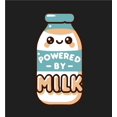 thumbnail image 4 of "Powered By Milk" Youth Black Crew Neck Short Sleeve Tee-Medium, 4 of 4