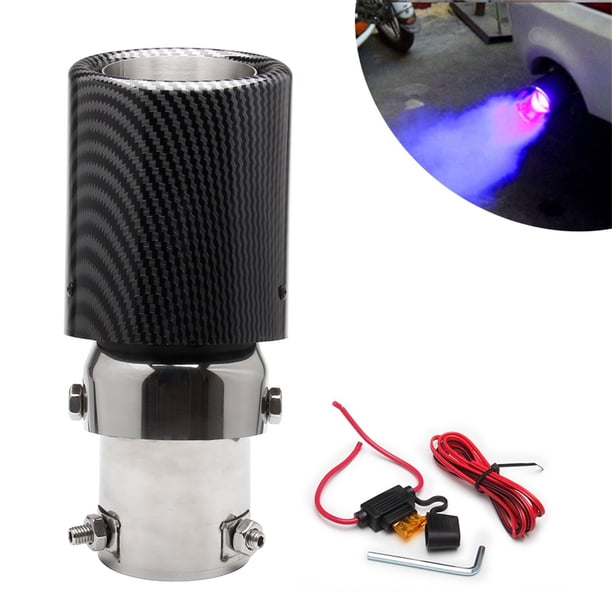Xihbxyly Ofertas Del Día Gran Tubo de Punta de Escape, Puntas de Escape Brillantes para Coche, Punta de Escape Silenciosa para Coche de Acero Inoxidable Decorativo Llamativo