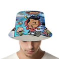 thumbnail image 4 of Xavier Riddle y el Museo Secreto Sombrero bucket para adultos, gorra de protección solar, sombrero de pescador plegable para viajes al aire libre, pesca y actividades de verano, 4 of 6