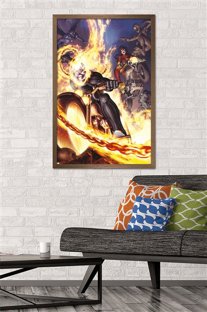 Marvel Comics - Spider Woman - Ghost Rider #6 Wall Poster, 22.375" x 34", Framed