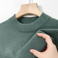 thumbnail image 5 of WAENQINLA Men's Sweater Tops Mock Neck Long Sleeve Knit Pullover Sweaters Slim Fit Winter Warm Knitted Jumpers Mint Green XL, 5 of 5