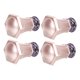 thumbnail image 5 of Homoyoyo 4Ud Terminales Para Varillas De En Aluminio Con Acabado Rosa Oro, 5 of 8