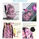 thumbnail image 3 of Mochila con estampado geométrico, de hojas o de galaxias para niñas y niños, mochila de escuela primaria, 3 of 5