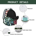 thumbnail image 4 of Perfect Gift for Students: Hawaii Tropical Wind Palm Leaves Backpack, Durable Lightweight Laptop Daypack with Large Capacity for High School, College, Campus Commute, and Everyday Use, 4 of 6