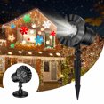 thumbnail image 2 of JIAN YA NA Christmas Snowflake Projector Lights - 180° Rotation Moving Landscape Indoor Outdoor Holiday Lights for Wedding Home Party ( Multi-Color Snowflake ), 2 of 10