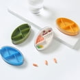 thumbnail image 3 of Billuyoard pastillero portátil giratorio 4 celosías tableta dispensador sellado azúcar organizador contenedor monedero exterior interior accesorios azul Type3 NO3 Billuyoard HA028286-03, 3 of 6