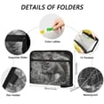 thumbnail image 3 of Expandable Folder with Colored Tabs, Desktop Folding Folder for Organizing Files by Category, with 13 Pockets, Suitable for Office Use Black and White Portrait, 3 of 7